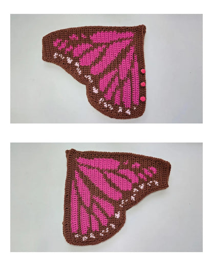🦋 Butterfly Crochet Cardigan – Kids Pattern (0–14Y PDF) 🧶✨