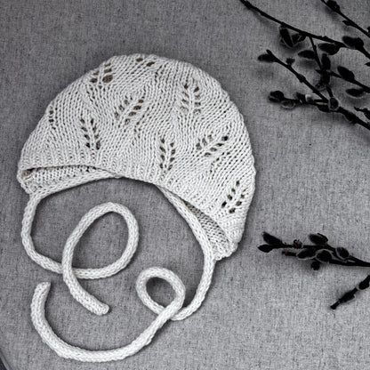 Aveline Baby Bonnet Knitting Pattern PDF