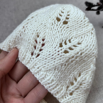 Aveline Baby Bonnet Knitting Pattern PDF
