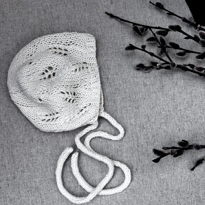 Aveline Baby Bonnet Knitting Pattern PDF
