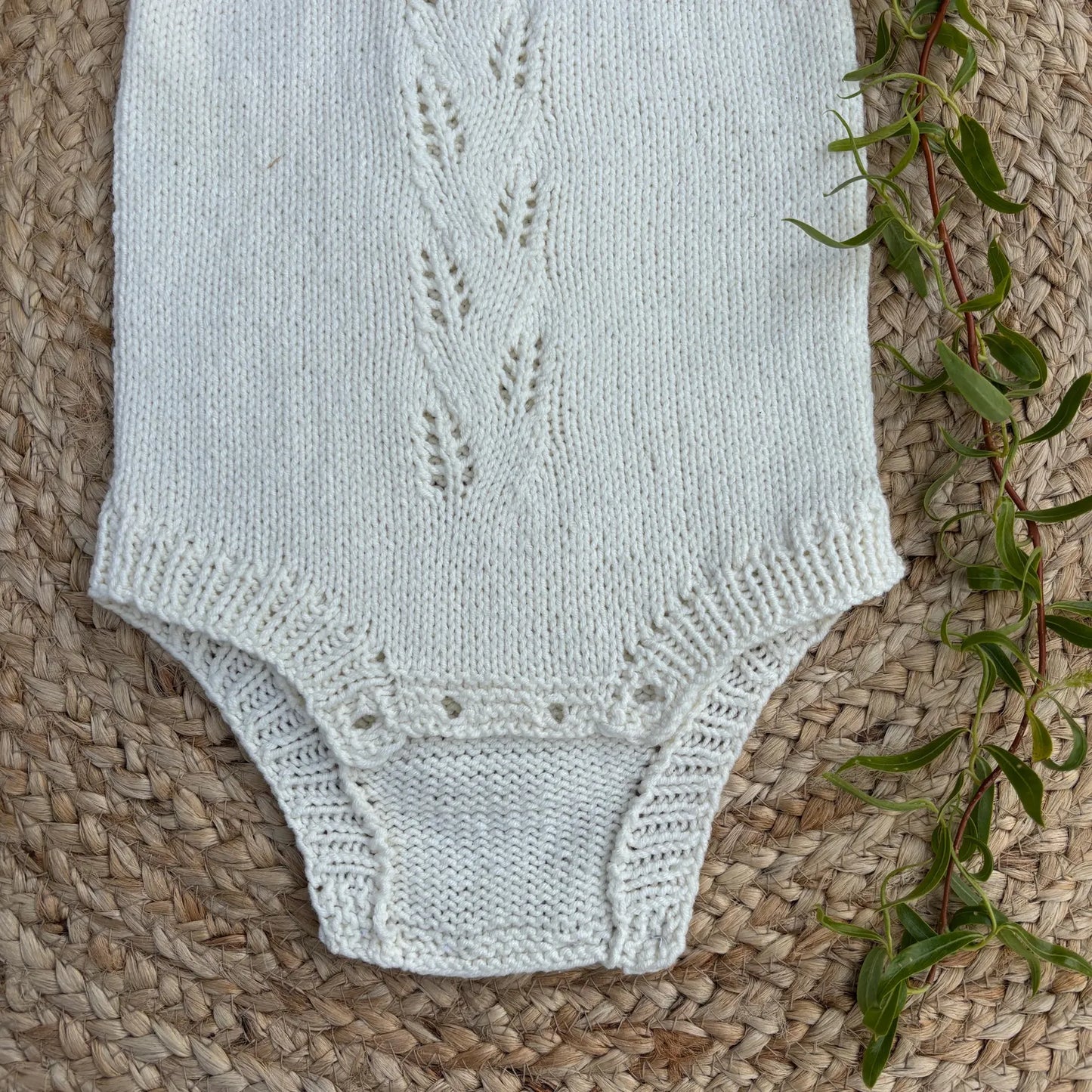 Aveline Baby Romper Knitting Pattern PDF