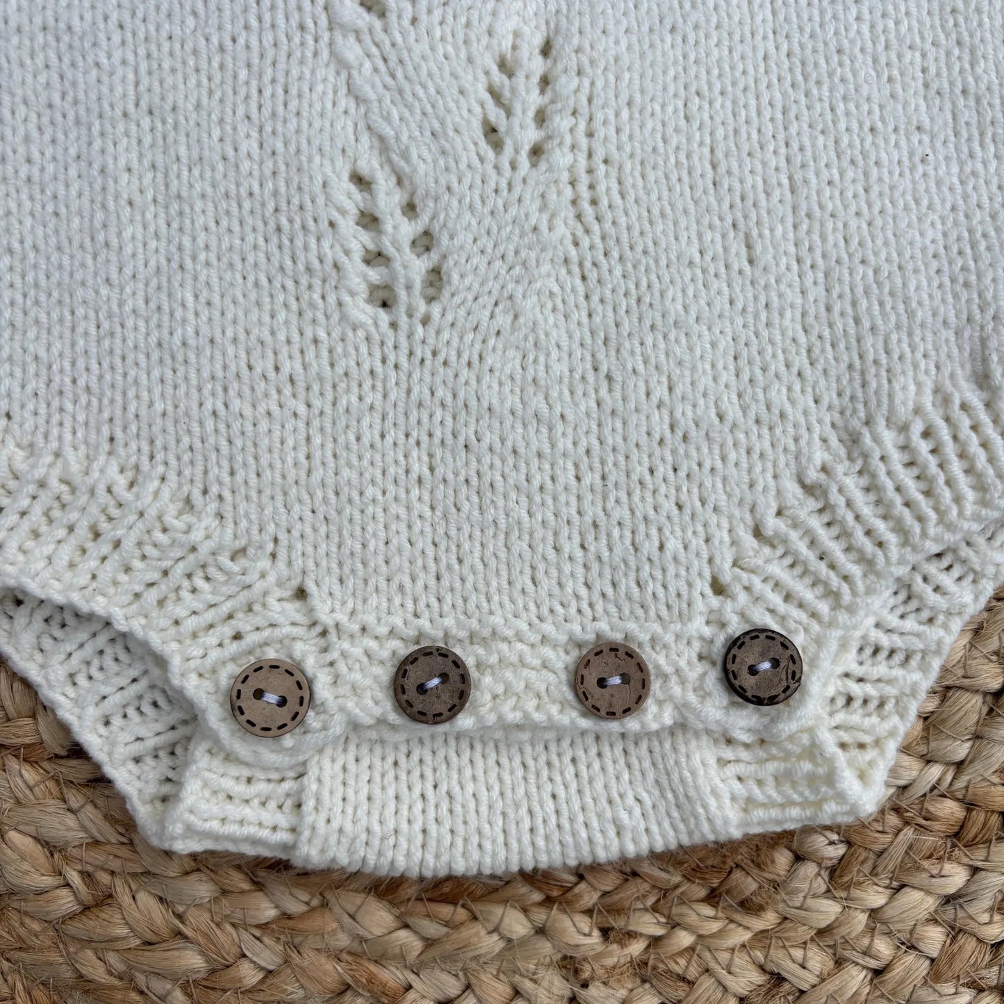 Aveline Baby Romper Knitting Pattern PDF