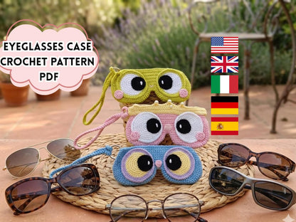 Kawaii Crochet Glasses Case Pattern PDF
