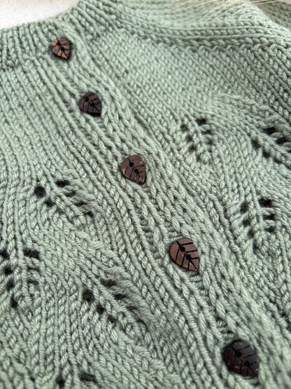 Aveline Baby Cardigan Knitting Pattern PDF