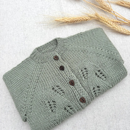 Aveline Baby Cardigan Knitting Pattern PDF