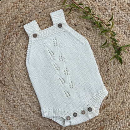Aveline Baby Romper Knitting Pattern PDF
