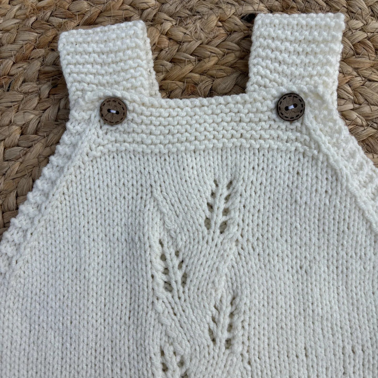 Aveline Baby Romper Knitting Pattern PDF