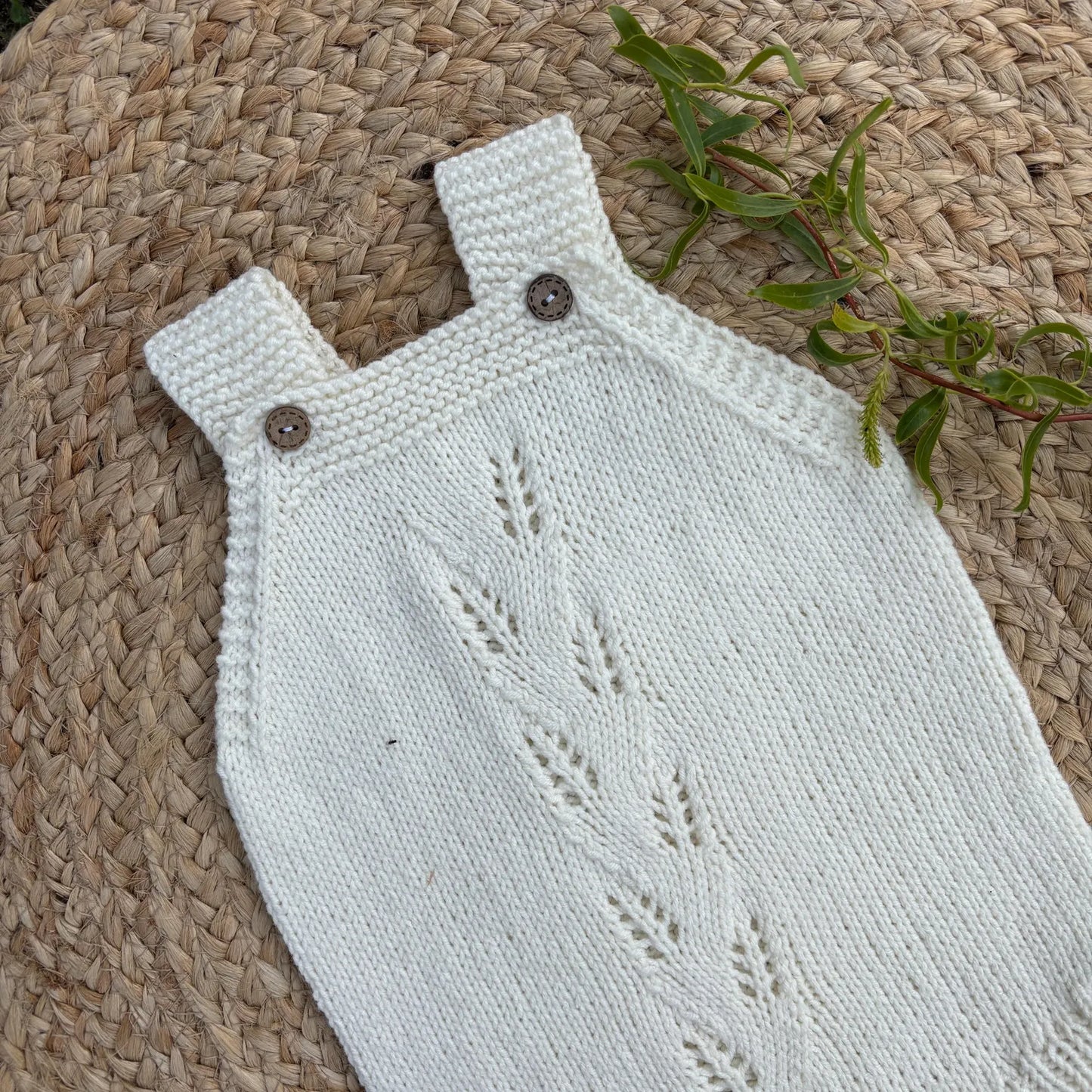 Aveline Baby Romper Knitting Pattern PDF