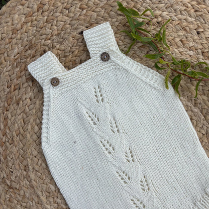Aveline Baby Romper Knitting Pattern PDF