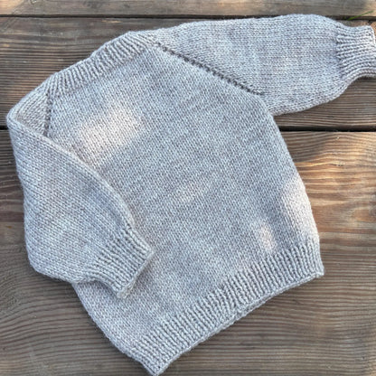Frost Baby Sweater Knitting Pattern PDF