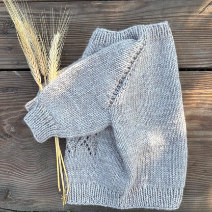 Frost Baby Sweater Knitting Pattern PDF