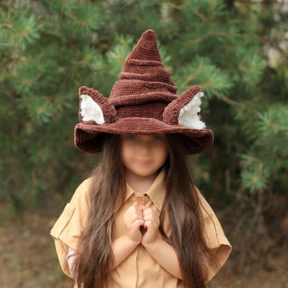 Magical Cat Witch Hat Crochet Pattern PDF