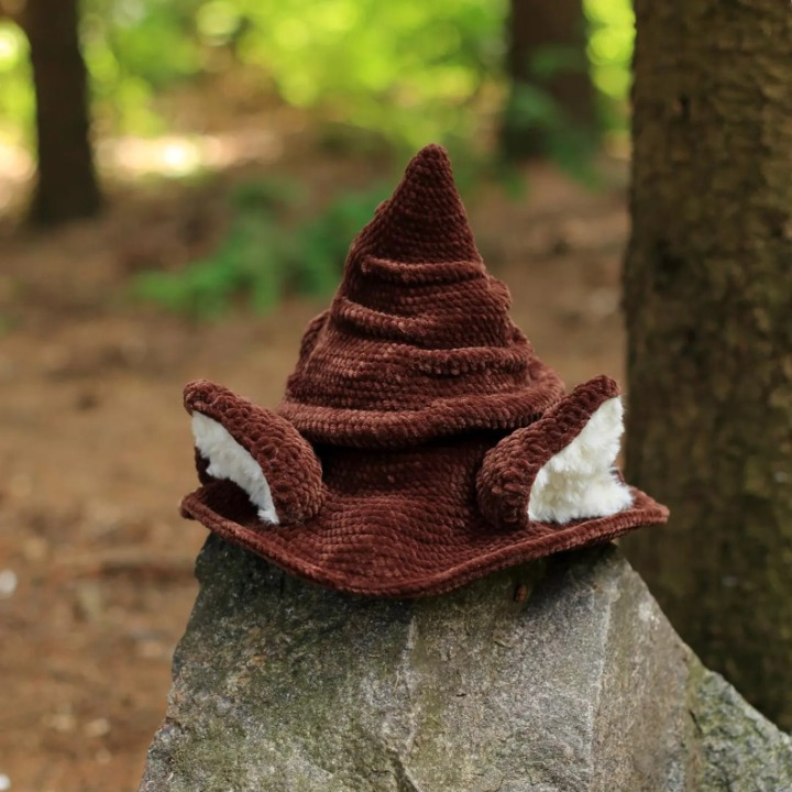Magical Cat Witch Hat Crochet Pattern PDF
