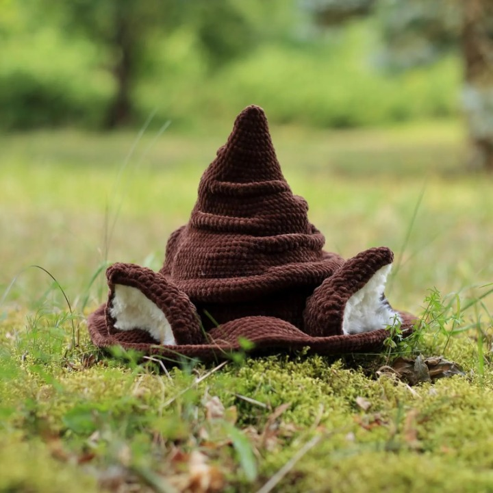 Magical Cat Witch Hat Crochet Pattern PDF