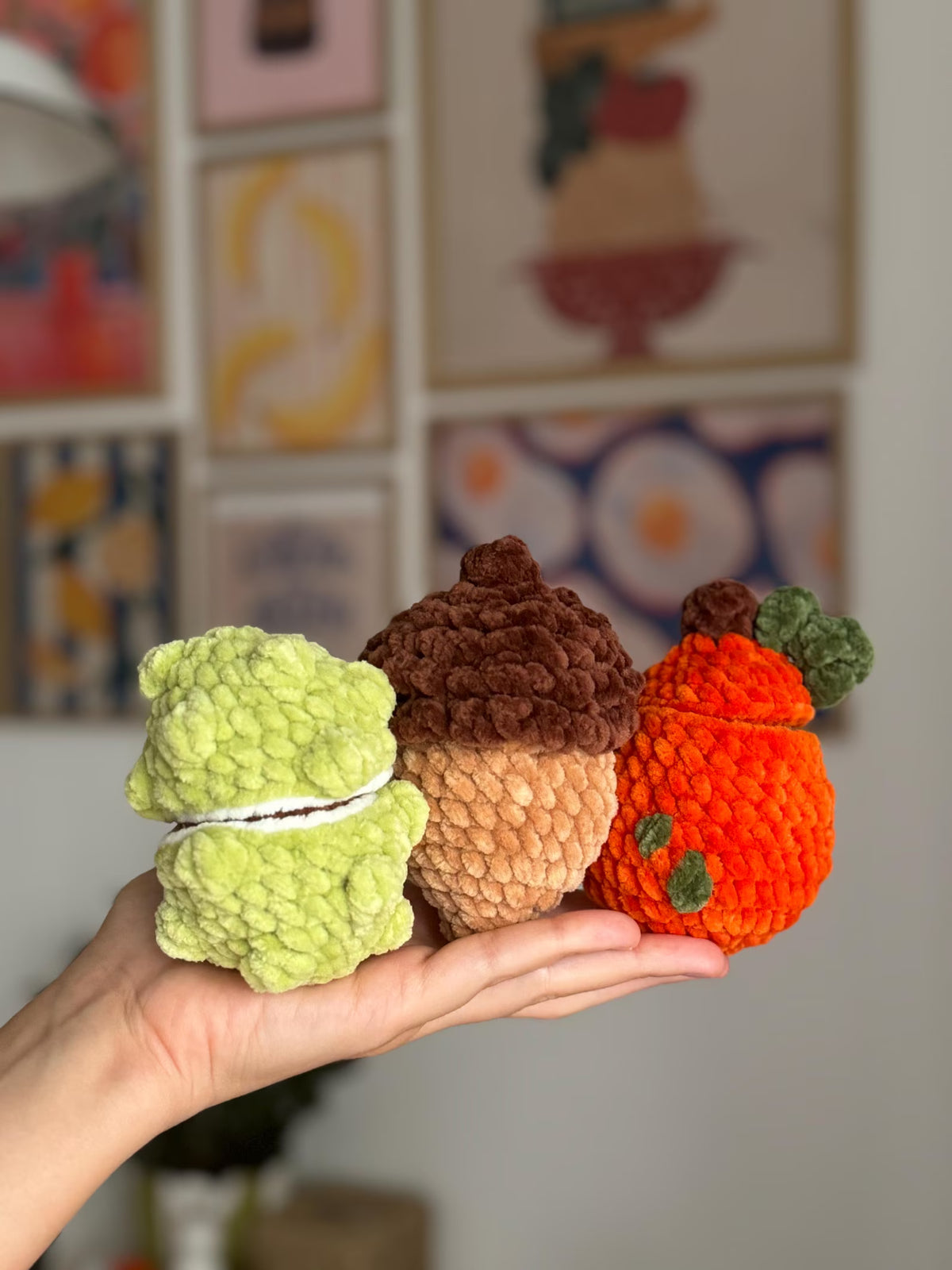 🍂No-Sew Mini Autumn Critters Crochet Pattern PDf_6 Designs