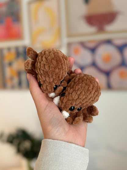 🍂No-Sew Mini Autumn Critters Crochet Pattern PDf_6 Designs