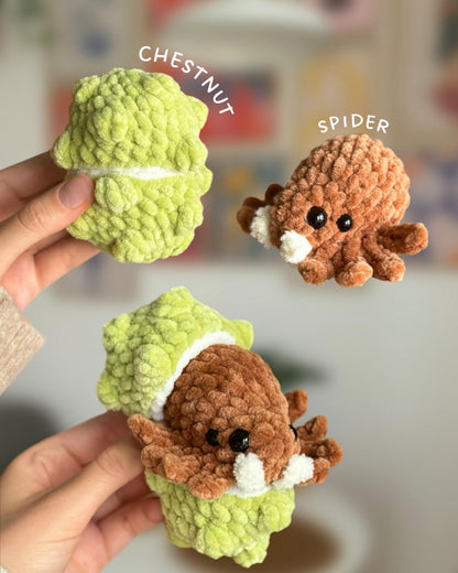 🍂No-Sew Mini Autumn Critters Crochet Pattern PDf_6 Designs