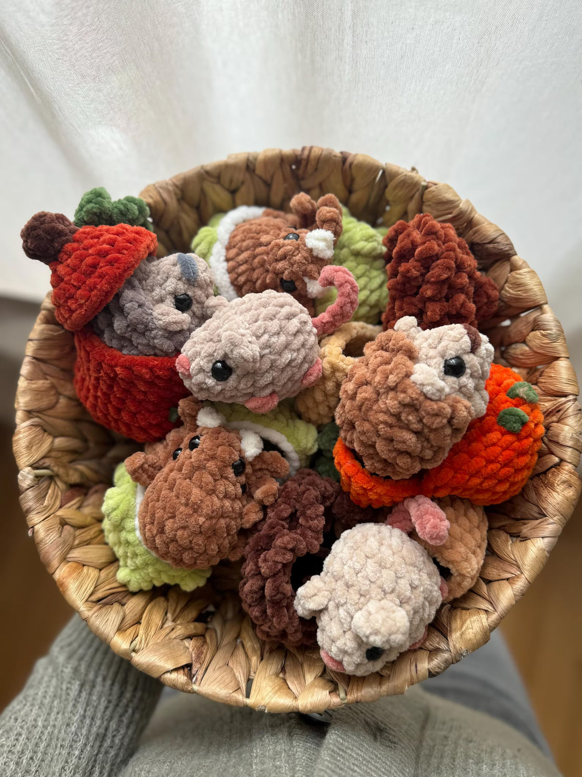 🍂No-Sew Mini Autumn Critters Crochet Pattern PDf_6 Designs