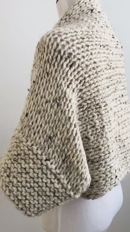 Linanna Chunky Knit Bolero Cardigan Pattern