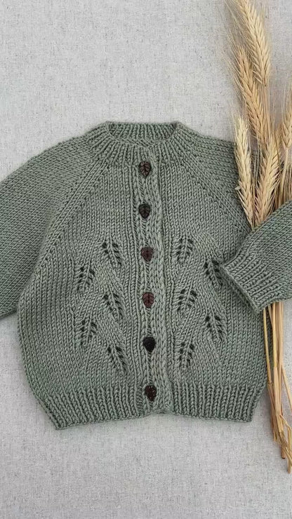 Aveline Baby Cardigan Knitting Pattern PDF